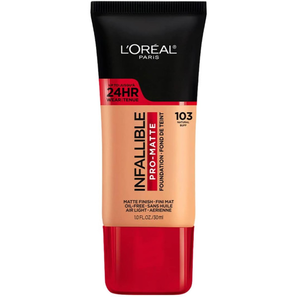 LOREAL - BASE DE MAQUILLAJE L'ORÉAL PARIS INFALLIBLE PROMATTE  - NATURAL BUFF 103